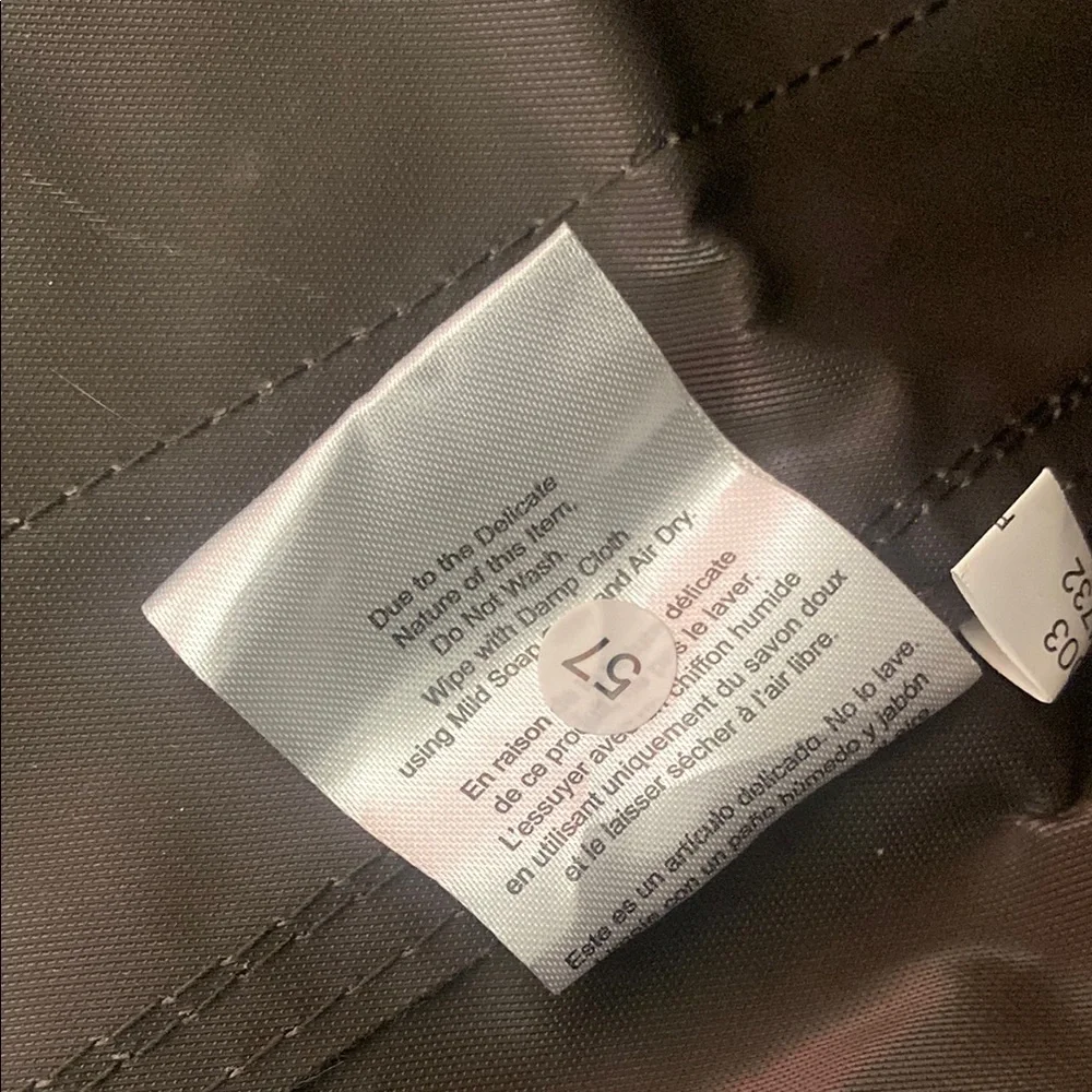 Thirty-One Brown and Black Duffel Bag with Wide-Mouth Opening
